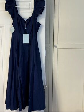 NWT Hill House: The Daphne Dress, Navy Cotton - Size Small
